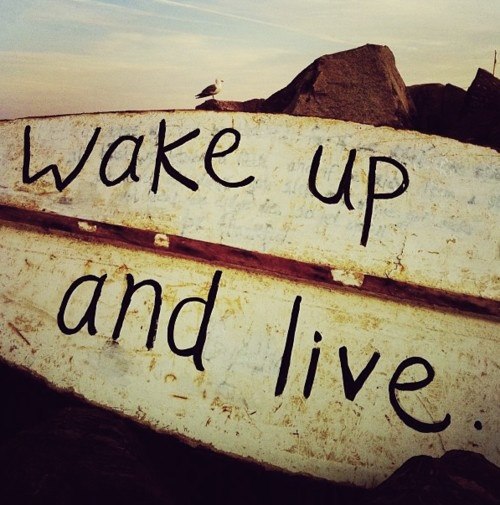 Wake up and live, little dreamers! 