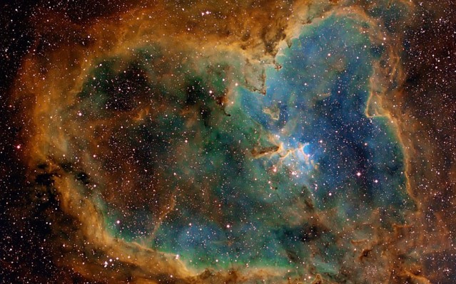 Centre of the Heart Nebula by Ivan Eder. Source: http://www.dailymail.co.uk/